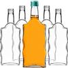 KADAX Bottiglie di vetro da 500 ml, 10 pezzi, bottiglie vuote con tappo a vite, piccole bottiglie di liquore da riempire, bottiglie di vino in vetro, bottiglie decorative (verde)