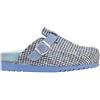 SCHOLL SHOES POPPY KNITTED TEXTILE CIABATTA WOMAN BLUE/MULTI 37