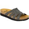 SCHOLL SHOES Scholl Saiki Sandalo Donna con Tecnologia Bioprint Colore Nero/Peltro Taglia 39