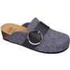 DR.SCHOLL'S DIV.FOOTWEAR CALZATURA AMALFI CLOG FELT+SYNTHETIC WOMAN DK GREY 36