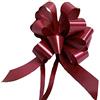 BOLIS 30 COCCARDE AUTOTIRANTI 3,0 CM MATRIMONIO AUTO CASA NOZZE BATTESIMO LAUREA COMUNIONE FIOCCO DIAM. 10 CM SVELTO STRIP (BORDEAUX)