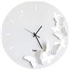Arti & Mestieri Butterfly Spring - Orologio da Parete di Design 100% Made in Italy - in Ferro, Diametro 40 cm - Bianco Neve