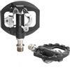 ROCKBROS Pedali Flat MTB, Pedali per Bicicletta SPD in Nylon, Piattaforma Antiscivolo Larga, Asse 9/16", Leggero, Doppio Funzione, Accessori Bici