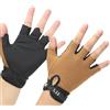 PATIKIL Guanti da Palestra, Guanti per Sollevamento Pesi per Uomini e Donne, Guanti da Palestra Ottimi per Ciclismo Allenamento Sportivo Fitness Taglia Xl, Marrone