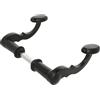 Amig - Set di 2 maniglie decorative per cancelli, recinzioni o porte da giardino Mod.101SP - Rosetta Ø19 mm - Maniglia 110 mm - Quadretto 8 mm - Tipo forgiato - Zama Finitura in nero