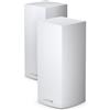 Linksys Linksys Velop Whole Home Intelligent Mesh WiFi 6 [AX4200] System, Tri-Band, 2-pack router wireless Gigabit Ethernet Banda tripla [2.4 GHz/5 GHz/5 GHz] Bianco (LINKSYS VELOP MX8400 AX4200 2PK - ) MX8400-UK