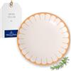 Villeroy & Boch - Fleur soleil piatto piano giallo, lavabile in lavastoviglie, utilizzabile nel microonde, ceramica, piatto grande, stoviglie impilabili, piatto da pranzo arancione, Porcellana Premium