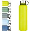 XUDREZ Borraccia in acciaio inox isolata sottovuoto, 1,5 l, grande brocca in metallo, senza BPA, a prova di perdite, borraccia per lavoro, palestra, viaggi, sport