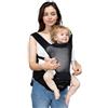 Pandanling - Portabebè con Sedia per Anca da Neonato a Bambino Piccolo - Vincitore del Mom's Choice Award, 6 Modi di Portare in 1 ed Ergonomico per 0-36 Mesi (3-35 kg) (Nero)