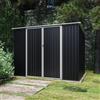 Parama Casetta da giardino in acciaio zincato nero 2,77x1,93xh1,96m - 91kg - 5,35 metri quadri