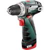 Metabo Trapano avvitatore a batteria PowerMaxx BS Basic - 600984500 - 12 V - Compatto con indicatore batteria - Con batteria e caricabatterie [Classe energetica A+]