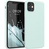 kwmobile Custodia Compatibile con Apple iPhone 11 Cover - Back Case per Smartphone in Silicone TPU - Protezione Gommata - menta freddo