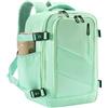 Gluckstar Zaino Viaggio per Easyjet 45x36x20 Bagaglio a Mano, Zaino Cabina Aereo Donna Uomo Zaini Borsa Leggero per Viaggi Lavoro Weekend (Verde)
