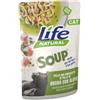 Life Natural Soup per Gatti da 60 gr Gusto Pollo con Prosciutto di Pollo in Brodo con Alghe