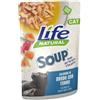 Life Natural Soup per Gatti da 60 gr Gusto Salmone in Brodo con Tonno