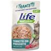Life Natural Trancetti per Gatti in bst da 55 gr Gusto Tonnetto con Prosciutto