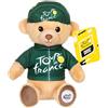 Gipsy- Animale Toys Orso Maglia e Berretto sprinteur Verde 15 cm-Peluche Ufficiale del Tour de France. Regalate Un Campione nei Colori dello Sprint, Muliticolor, 71897
