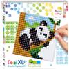 Pixel P41048 - Piastra Pixel XL Panda, Set di Piastre di Base Flessibili, per i Bambini Che Possono disegnare da Soli, Sistema a innesto a Misura di Bambino, Senza Stirare o incollare, in bioplastica