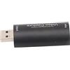 Jectse Scheda di Acquisizione Video, 1080P 60FPS 4K Plug and Play USB 3.0 Portatile Compatto con Uscita per L'insegnamento dello Streaming di Giochi