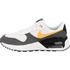 NIKE Air Max SYSTM, Sneaker, White/Laser Orange-Iron Grey, 25 EU