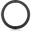 Ergocar Coprivolante per Auto Antiscivolo Sportivo Protezione per Volante Auto Pelle Scamosciata Inverno Caldo Universale per Coprivolante Diametro 38 cm (15 ) (Nero)
