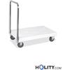 Carrello portacasse con manico pieghevole h2250