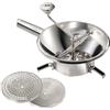 Louis Tellier - Passaverdure manuale in acciaio inox Ø 24 cm - 3 dischi intercambiabili - Ideale per purè, passata e vellutate - Lavabile in lavastoviglie