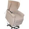 GARDENIA Lara Poltrona Relax Reclinabile Alzapersona Elettrica 2 Motori, Acciaio, Tortora, 72 x 92 x 103
