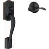 Schlage FE285 CAM 716 Acc LH Camelot Maniglia Ingresso Anteriore con Leva Accento Mancino, Mezza Impugnatura Inferiore, Bronzo Antico