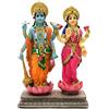 alikiki Statua del dio indù Lakshmi Narayan, 22,4 cm, scultura indiana Diwali Pooja Articolo Murti Regali per coppia indiana amici familiari Diwali Regali per casa ufficio Mandir Tempio Puja Decor