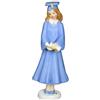 Enesco Growing Up Girls Brunette Graduate statuetta in porcellana, 19 cm