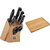 Zwilling Professional S 35621-004-0 Blocco coltelli, Fusione Speciale, 7 Pezzi & 30772-300-0 Tagliere, Bambu, 25 Cm X 19 Cm