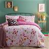 Furn. Set copripiumino Enchanted - Biancheria da letto reversibile con design mistico e celeste (rosa - singolo)