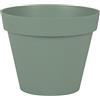 EDA - Vaso da fiori rotondo Toscana Ø 30 cm - Volume 10 L - Ø 29,5 x H.24 cm - Verde alloro