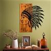Wallity Elegante accessorio decorativo da parete in legno, noce e nero, 50 x 58 x 3 cm, 100% legno (3 cm) e metallo (1,5 mm), design unico per arredamento elegante della casa