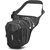 flintronic Marsupio Borsa Gamba Moto, EVA Impermeabile Borsa da Gamba, Borsa Cosciale Espandibile con Jack per Cuffie & Cintura Regolabile, per Arrampicata, Trekking, Ciclismo, Moto, Pesca