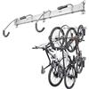 Delta Cycle & Home Delta Cycle - Portabiciclette da parete per 4 biciclette, per garage, per MTB, strada ed e-bike, supporta fino a 136 kg, design con gancio sfalsato completamente regolabile