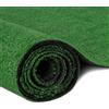 Generico Prato Sintetico 7mm, Tappeto Verde per Esterno e Interno, 100% Polipropilene, Drenante, Bassa Manutenzione, Calpestabile, Altezza 7 mm, Larghezza 1 metro e lunghezza 5 metri