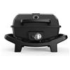 BURNHARD® Barbecue a Gas Wayne JR. 3,6 kW - Griglia a Gas Portatile da Balcone con 1 bruciatore - Compatto e Potente, in Alluminio pressofuso con Coperchio Protettivo Incluso