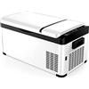 Generic Frigorifero per auto Frigorifero per auto (20L) Frigorifero portatile, piccolo congelatore con compressore elettrico, da viaggio e da campeggio, supporta 12/24 V CC e 100-240 V CA (Colore: A
