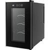 Akuoyiexemye Frigorifero elettrico per vino da 55 W, 220 - 240 V, 23 l, freestanding 8 - 18 ℃ per 8 bottiglie, mini frigo per bevande
