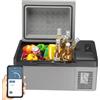 ISINEVER Compressore frigorifero da 20 l, frigorifero da auto da -20 ℃ ~ 20 ℃, frigorifero portatile 12/24 V DC 100 - 240 V AC, congelatore portatile con controllo APP per auto, camion, campeggio