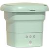 Generic Mini lavatrice pieghevole da 4 kg, compatta, per casa, vestiti per bambini, biancheria intima, piccoli oggetti, appartamento, dormitorio, lavanderia da viaggio per camper, verde bluastro, efficiente