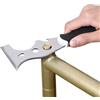 Generico Scapplaccio In Metallo Professionale - Strumento Versatile A Secco, Vernice E Strumento Di Raschietto Da Parati | Raschietto In Metallo A Doppio Bordo, Spatola Con Stucco Compatto Con Manico Ergonomic