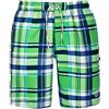 Bugatti® - Costume da bagno da uomo, a quadri, colore: blu o verde verde S