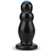 BDSMJOY Plug Anale Sex toys, Butt plug Diametro 6cm Plug Anale-dilatatore per uomini donne coppie principianti professionali, Giocattolo sessuale a forma di palla da bowling (Nero)