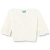 United Colors of Benetton Maglia Cardigan M/L 1336C600G Maglione, Bianco 600, M Bambina