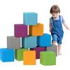 HOMCOM Giocattolo da arrampicata e strisciamento per bambini, morbida schiuma EPE, 20x20x20 cm, Multicolore, 1-3 anni