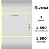 Zebra Etichette Zebra - Z-Ultimate 3000T Silver, formato 102 x 76
