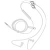 Cosiki Auricolari per telefono, auricolari cablati Auricolari cablati Auricolari a tubo d'aria Micro per telefono, con 1 manuale per auricolari a tubo d'aria(bianca)